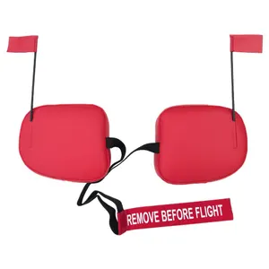 Aviat Husky A-1B-160 PUP Cowl Plugs w/ RBF Streamer (Color: Red)